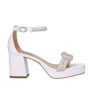 NEW EXE women's lina heeled sandal in white